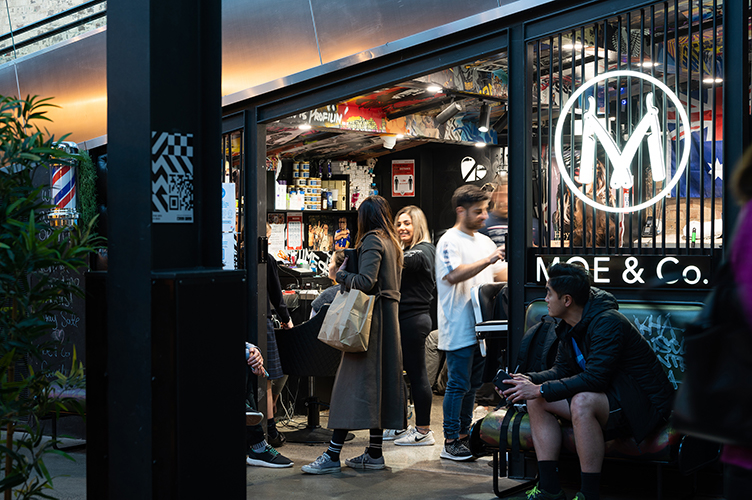 People in a small shop